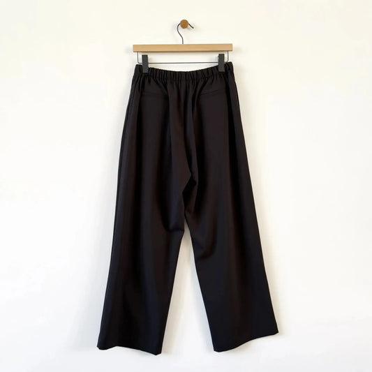 Pleated Relaxed Pants in Dark Brown-Pants-Cordera-eugenienewport