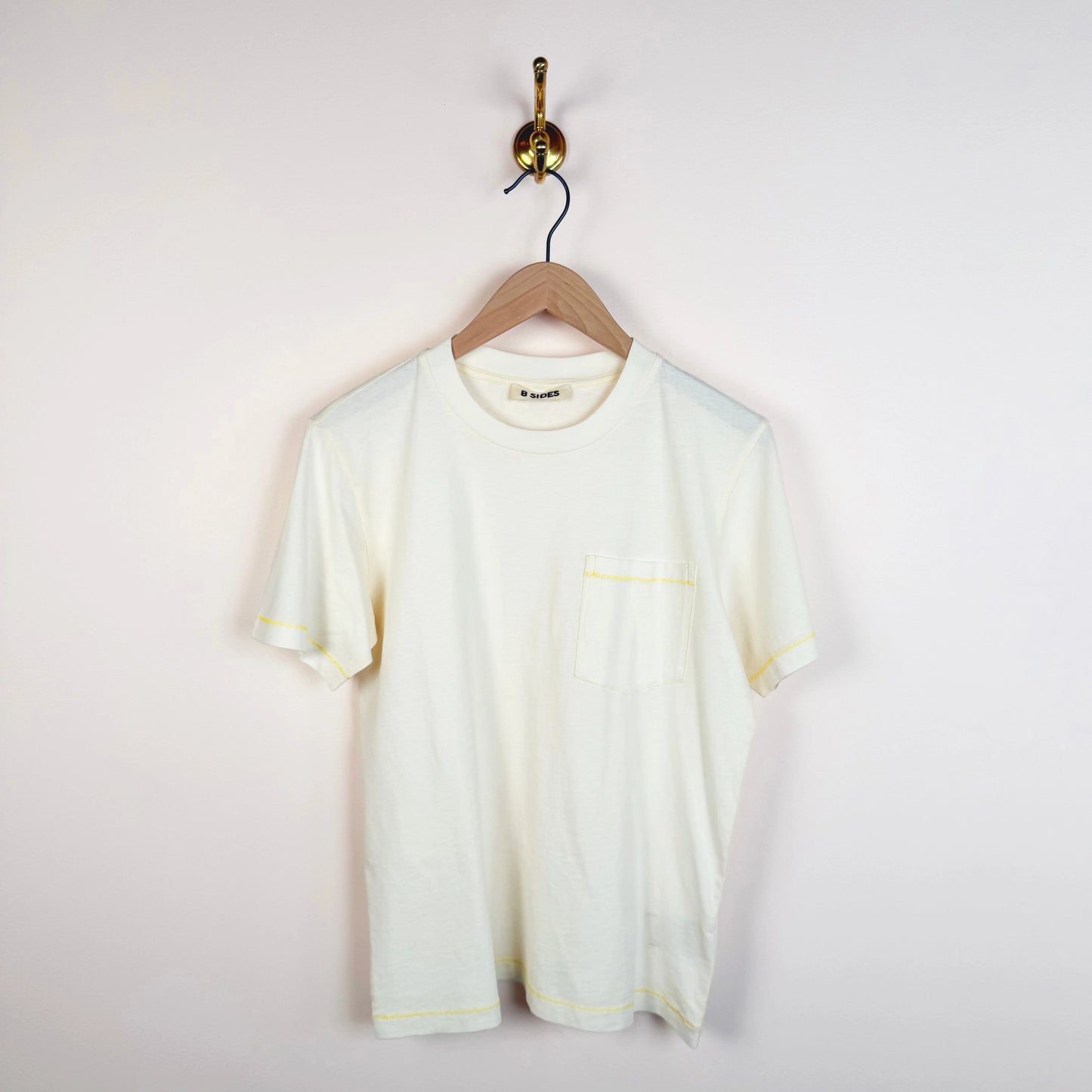 Pocket Tee in Oyster-T-Shirts-B Sides-eugenienewport