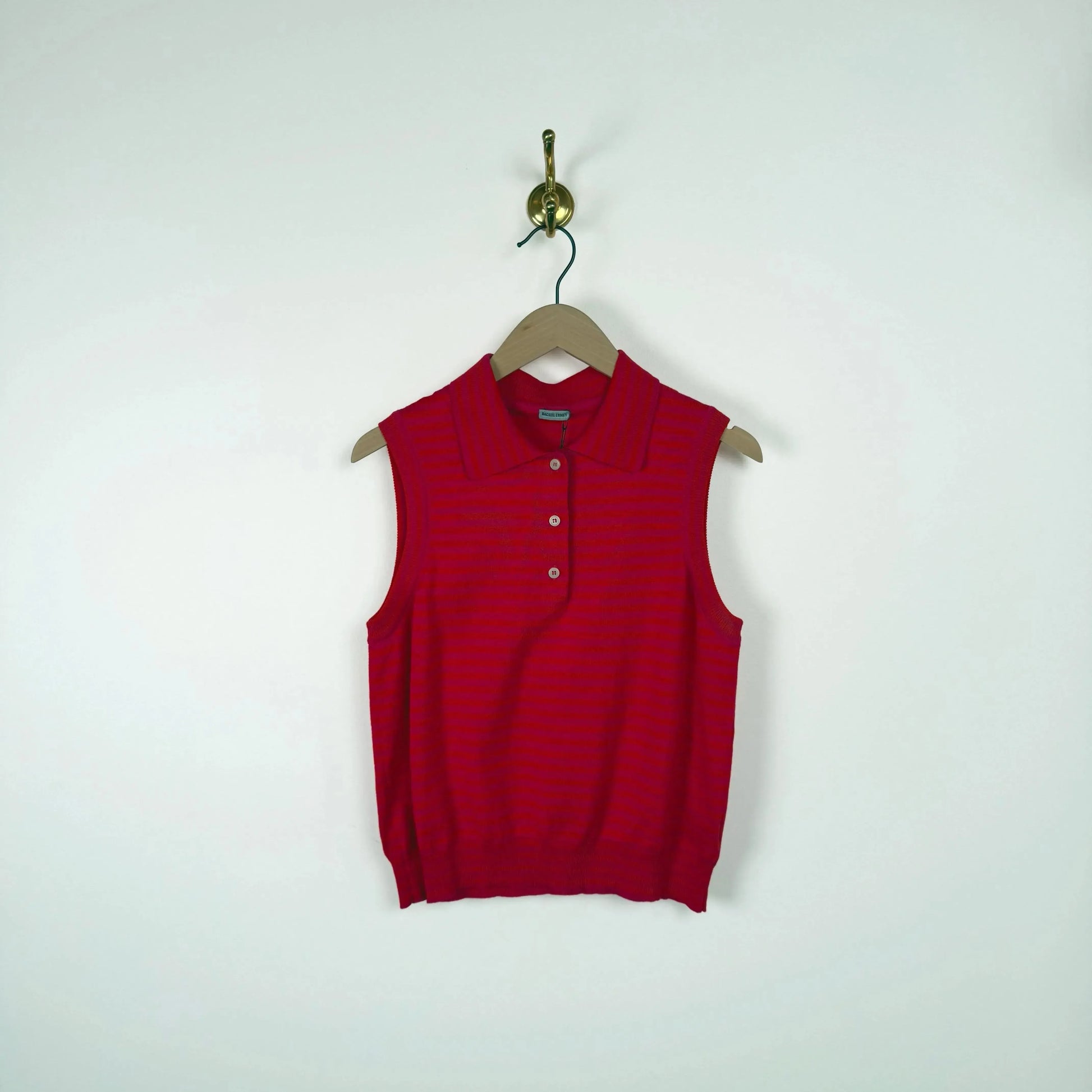 Pola Vest in Red Hot Pink-Sweater-Rachel Comey-eugenienewport