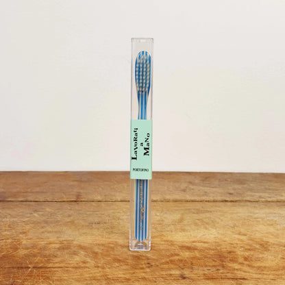 Portofino Toothbrush-Apothecary-Lavorati a Mano-Blue-eugenienewport