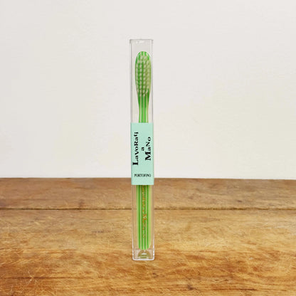 Portofino Toothbrush-Apothecary-Lavorati a Mano-Green-eugenienewport