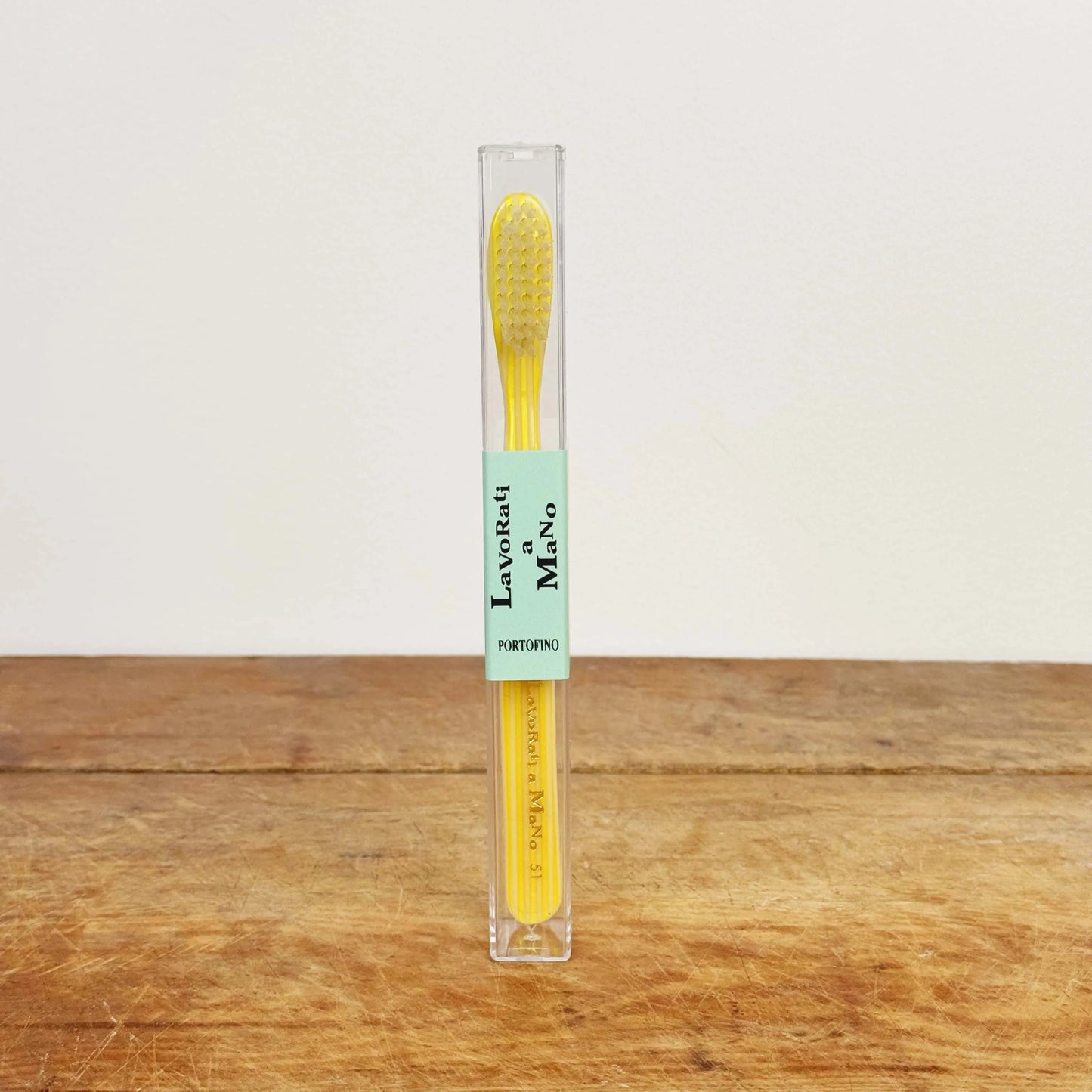 Portofino Toothbrush-Apothecary-Lavorati a Mano-Yellow-eugenienewport