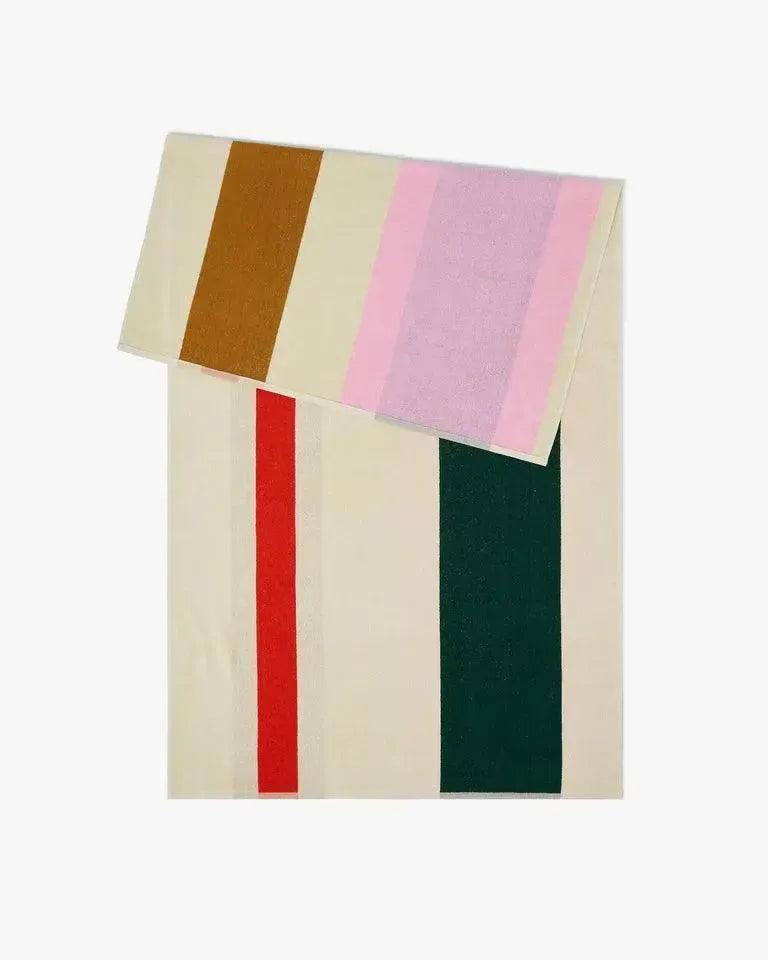 Beach Towel-Home-Suite 702-Red Dark Green Toffee Pink-eugenienewport