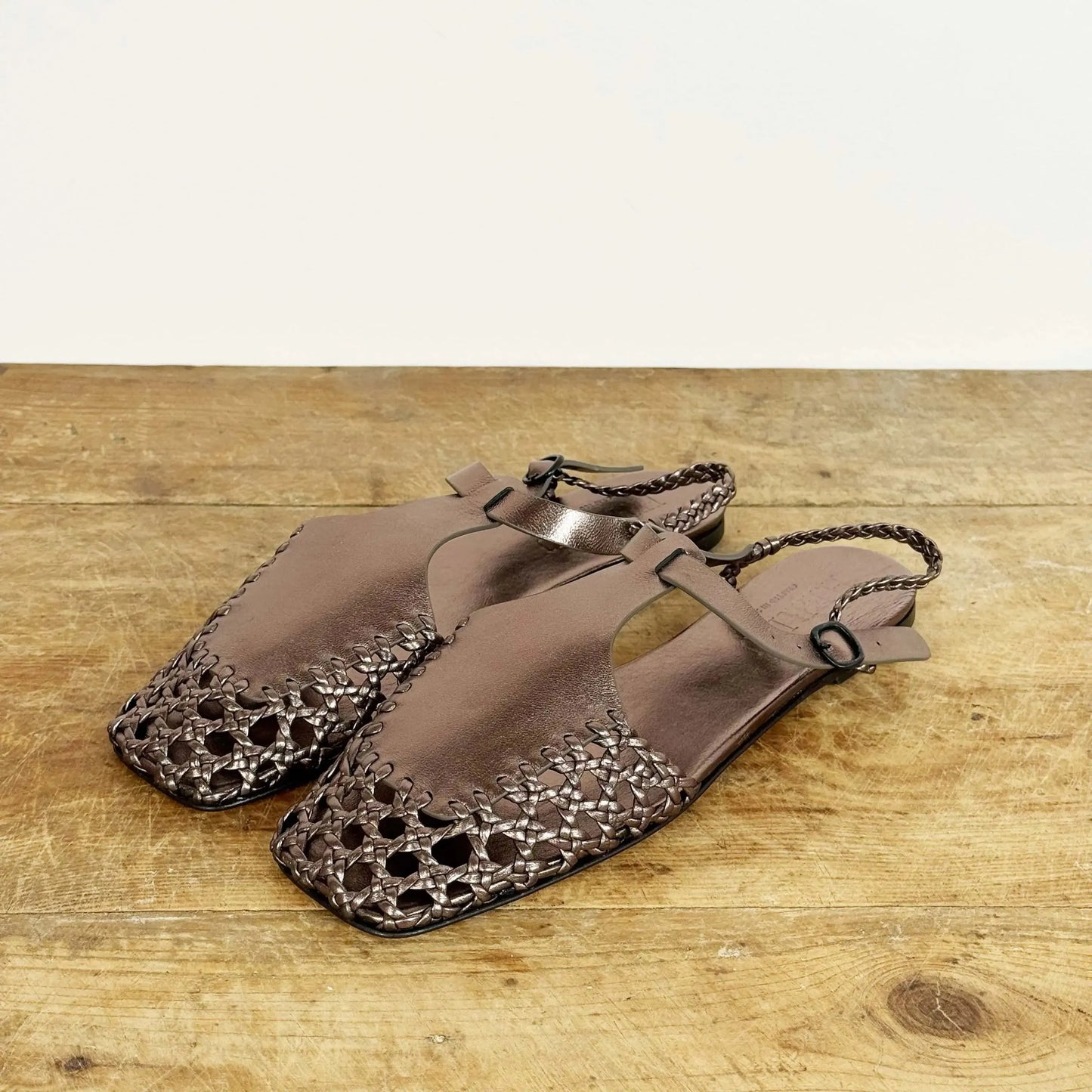 Reixa Metallic in Warm Taupe-Shoes-Hereu-eugenienewport