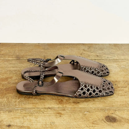 Reixa Metallic in Warm Taupe-Shoes-Hereu-eugenienewport