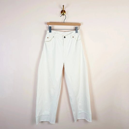 Reworked Culotte in Vintage White-Denim-B Sides-eugenienewport