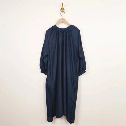 Ribbon Gathered Dress in Charcoal-Dresses-Bunon-eugenienewport