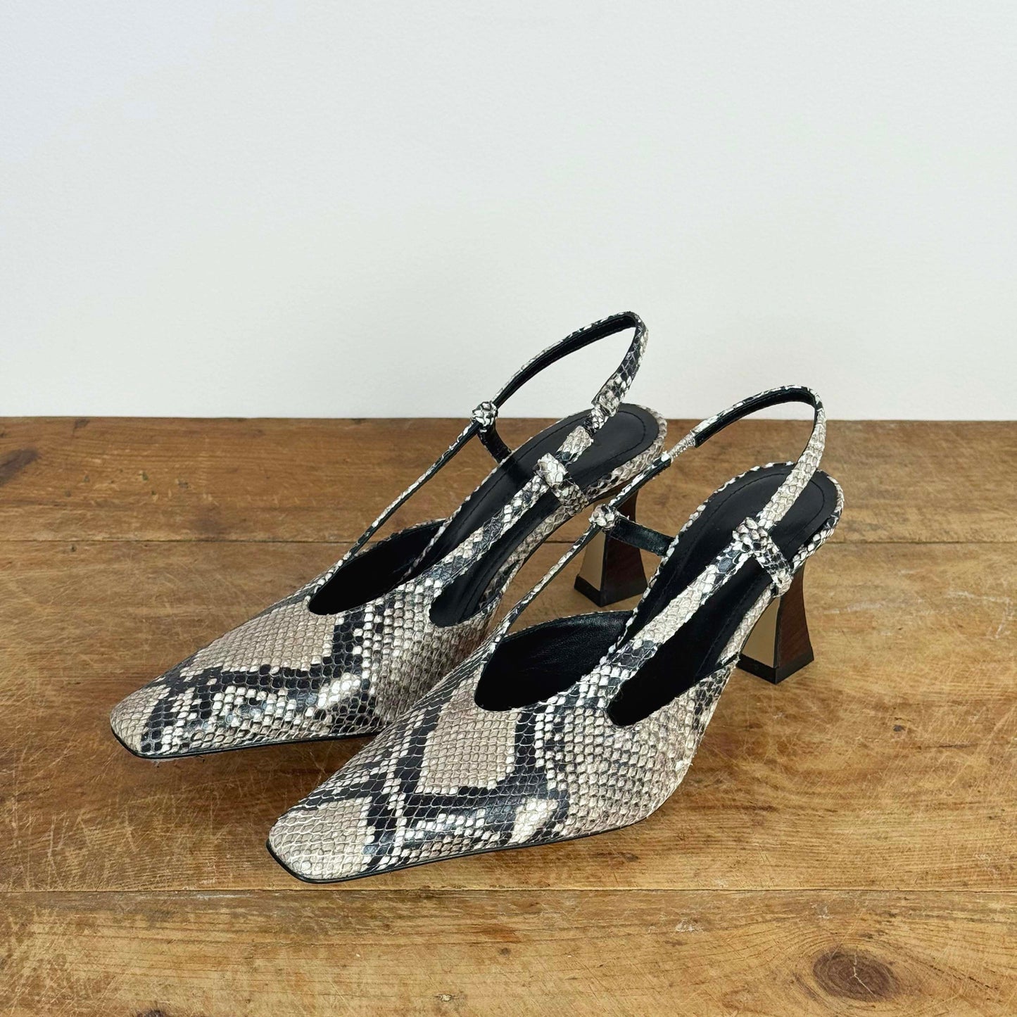 Rose Sling-Back in Snake Print
