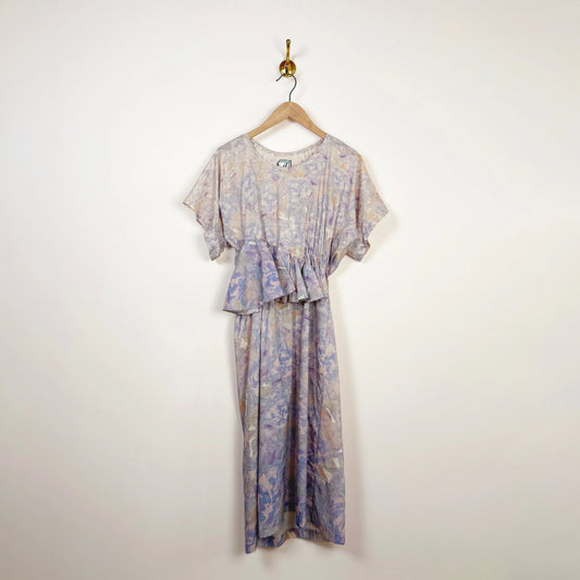 Ruffle Dress in Print T-Dresses-Anntian-eugenienewport