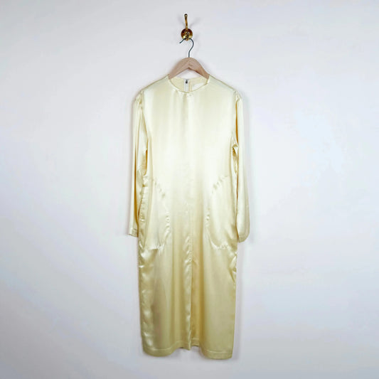 Salvin 26 in Burro Satin-Dresses-Nitto-eugenienewport