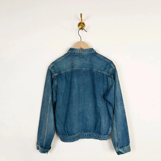 Selvedge Denim Jacket in Vintage Light-Jackets-Chimala-eugenienewport