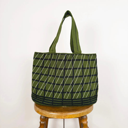 Shopping Bag in Wisteria Green-Accessories-Guanabana-eugenienewport