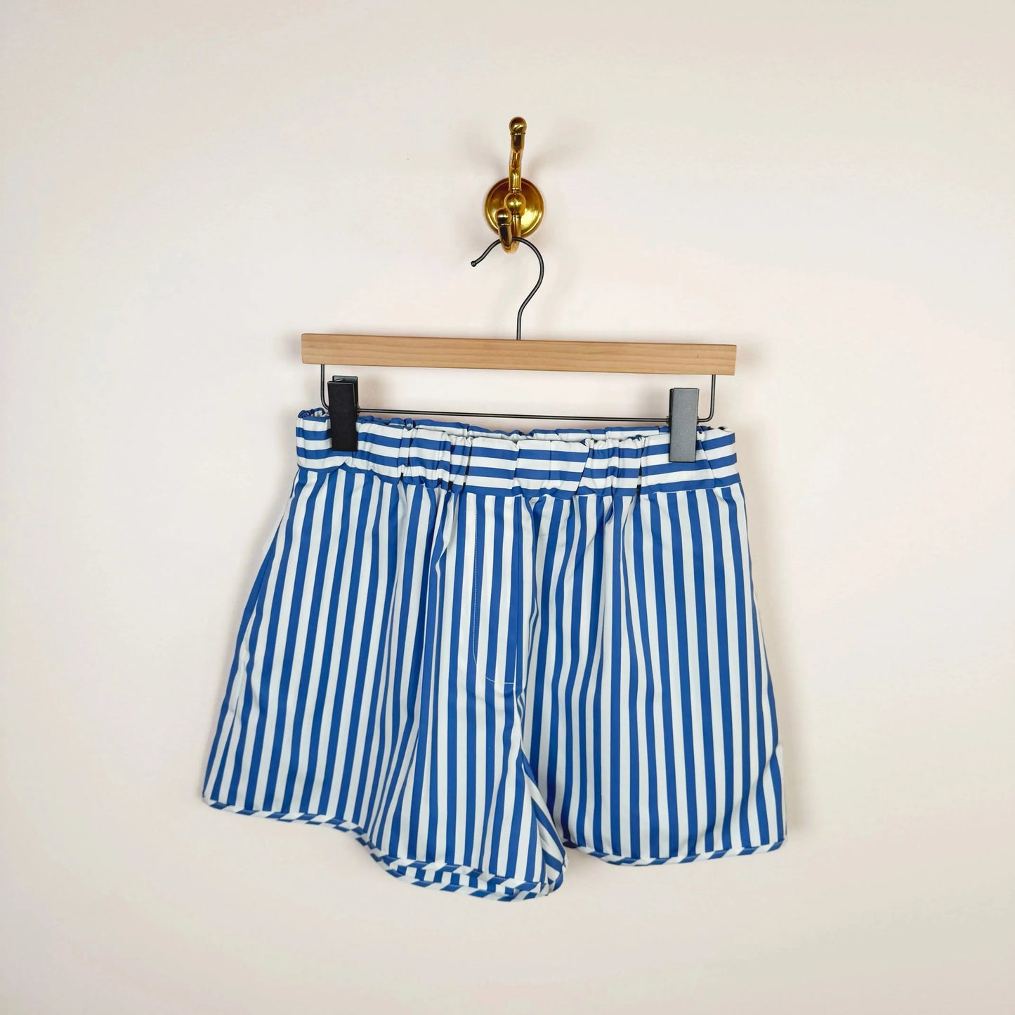 Shorts in Blue Stripe-Shorts-KasMaria-eugenienewport
