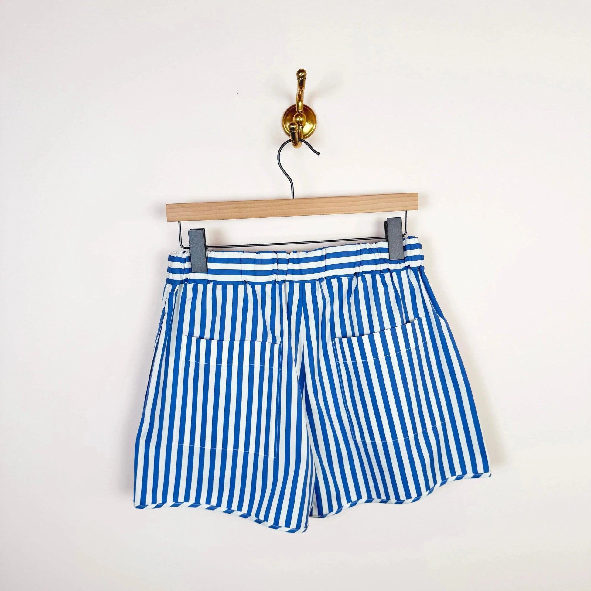 Shorts in Blue Stripe-Shorts-KasMaria-eugenienewport