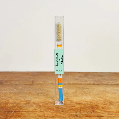 Sicily Toothbrush-Apothecary-Lavorati a Mano-Blue-eugenienewport