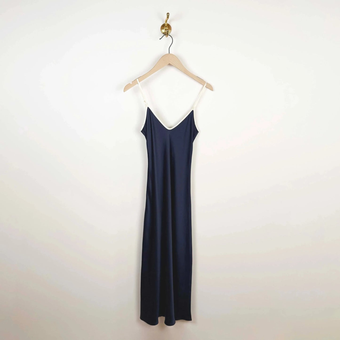 Silk Bias Dress in Midnight-Dresses-Comme Si-eugenienewport
