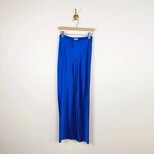Silk Bias Pant in Blue-Pants-Comme Si-eugenienewport
