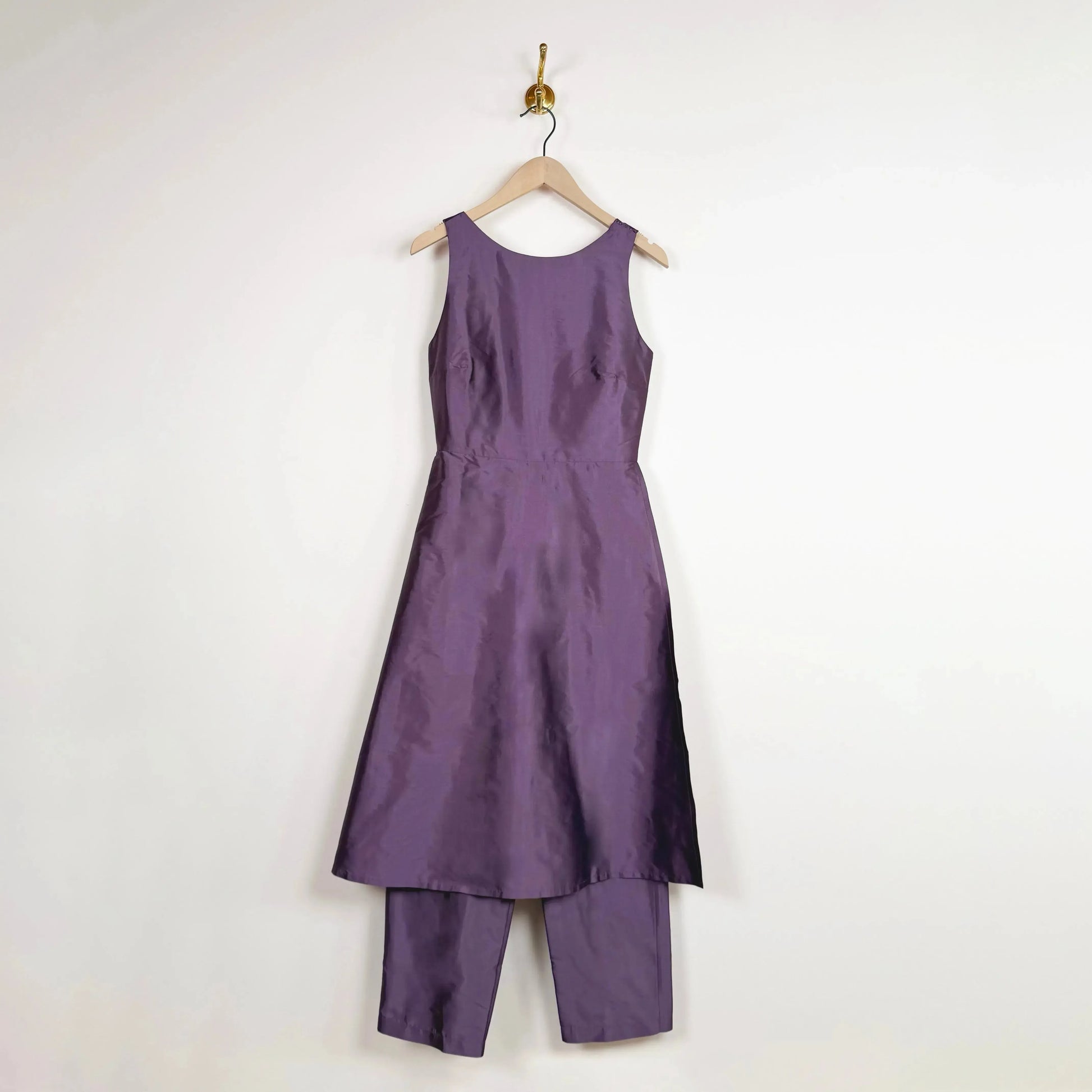 Silk Dupion Clara Jumpsuit in Prune-Dresses-Cawley-eugenienewport