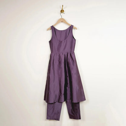 Silk Dupion Clara Jumpsuit in Prune-Dresses-Cawley-eugenienewport