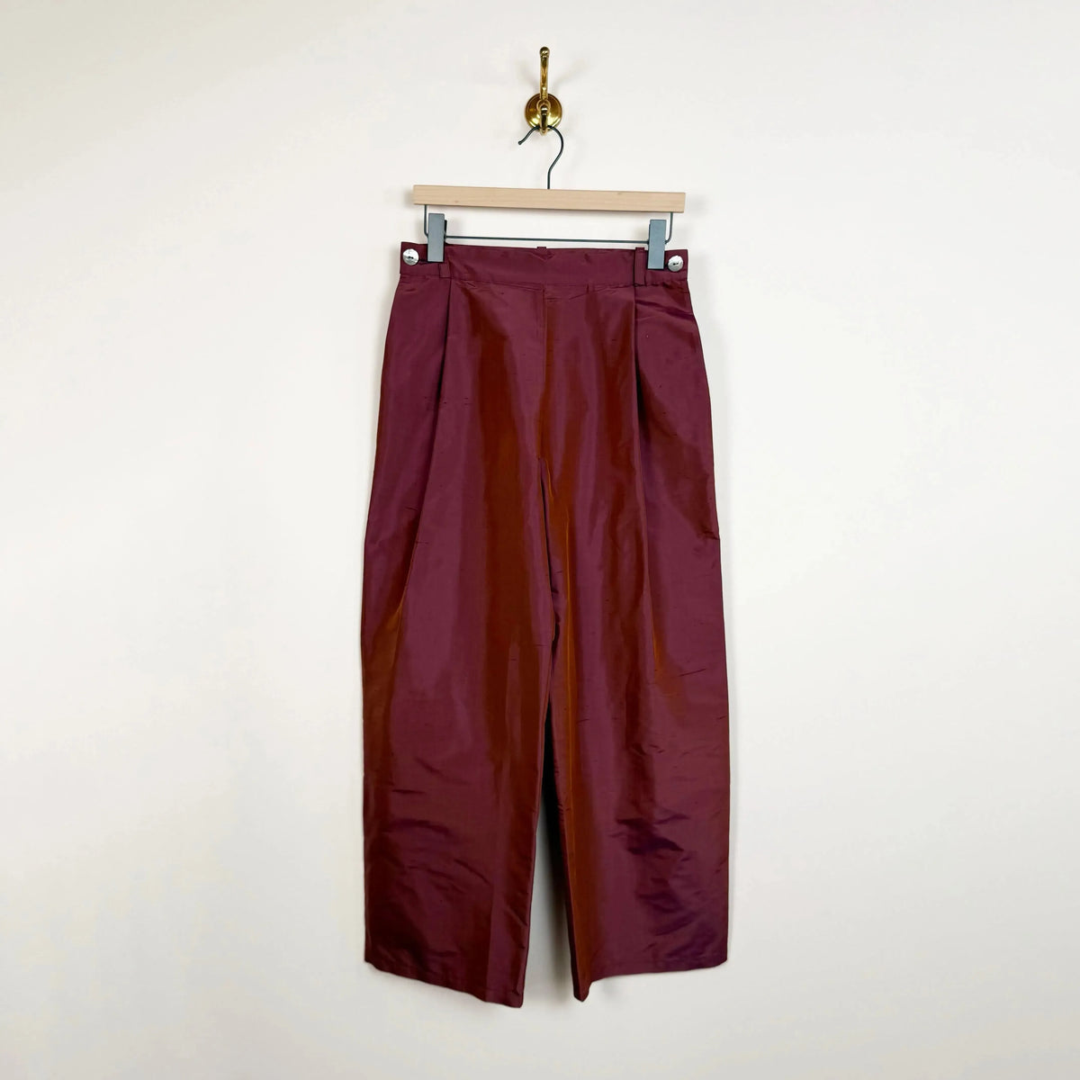 Silk Dupion Georgia Trouser in Jam-Pants-Cawley-eugenienewport