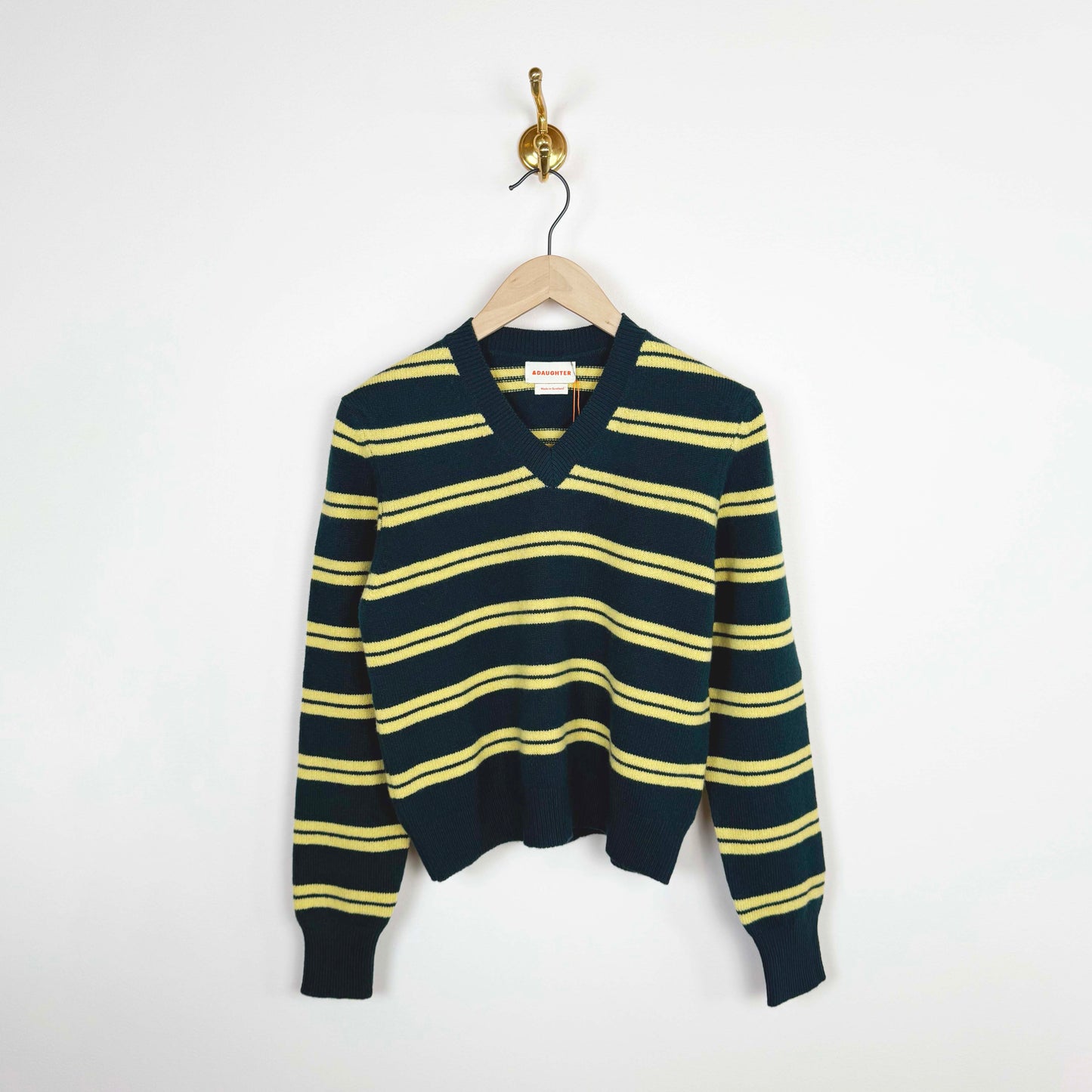 Sligo V-Neck in Holly Yellow