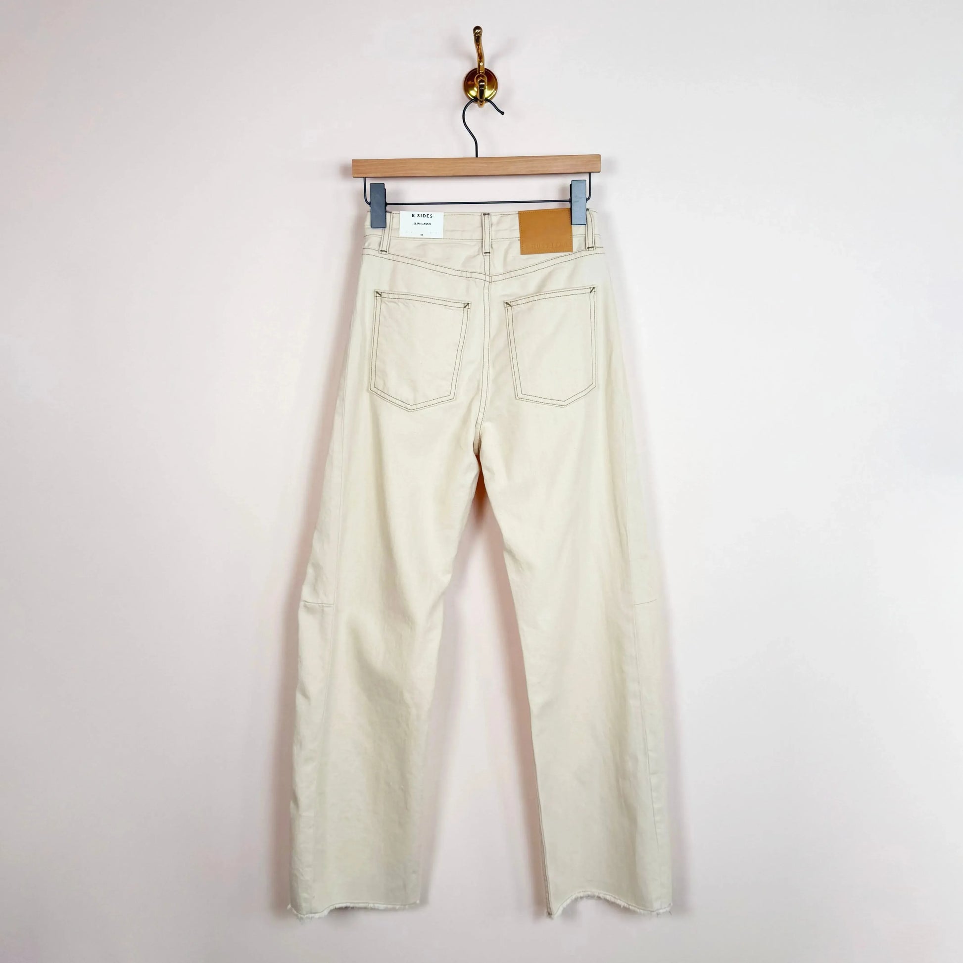 Slim Lasso in Clair Rinse-Denim-B Sides-eugenienewport