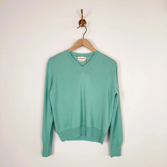 Slim V-Neck in Mint-Sweaters-&Daughter-eugenienewport