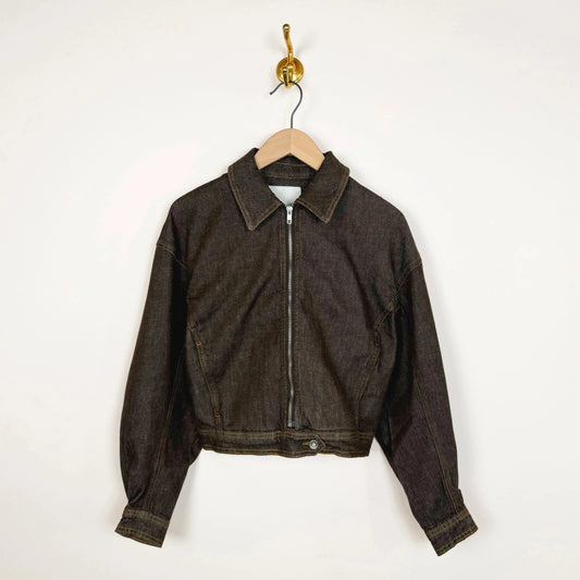 Spencer Jacket in Brown-Jackets-YouMustCreate-eugenienewport