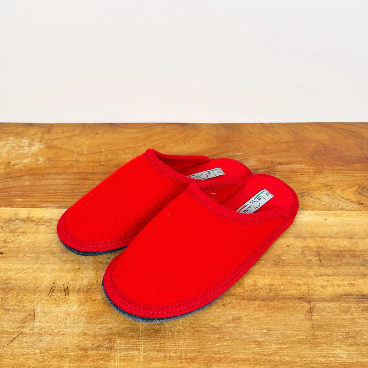 Stella Slipper in Red-Shoes-Le Clare-eugenienewport