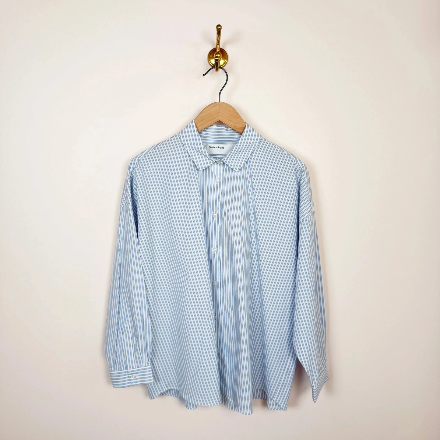Suma Blouse in Blue Stripe-Tops-Fabiana Pigna-eugenienewport