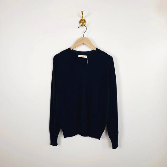 Tahra V-Neck in Nero Navy-Sweater-&Daughter-eugenienewport