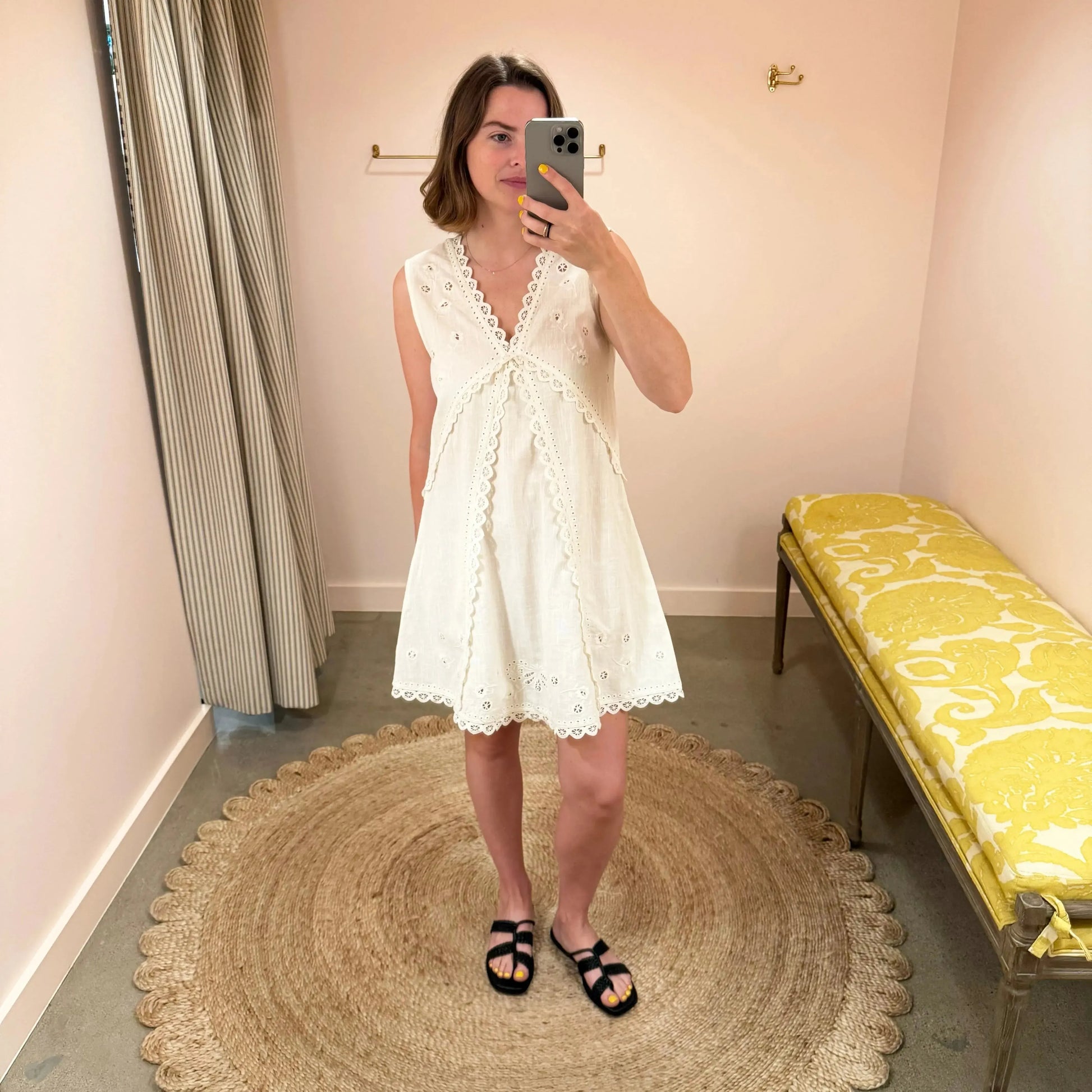 Talia Dress in Antique White-Dresses-Skall-eugenienewport