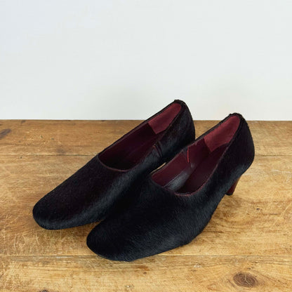 Taylor Pumps in Burgundy Calf Hair
