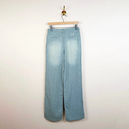 Teri Wide Leg Chino in Indigo Stripe-Pants-Denimist-eugenienewport
