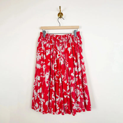 Teti Skirt in Red Print-Skirts-Nitto-eugenienewport