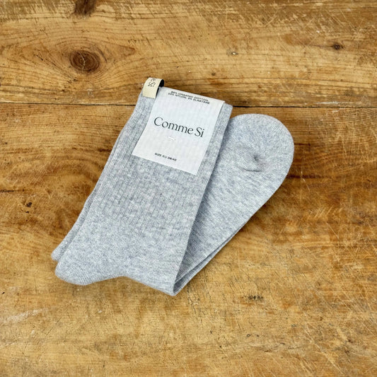 Tube Socks in Heather Grey-Accessories-Comme Si-eugenienewport