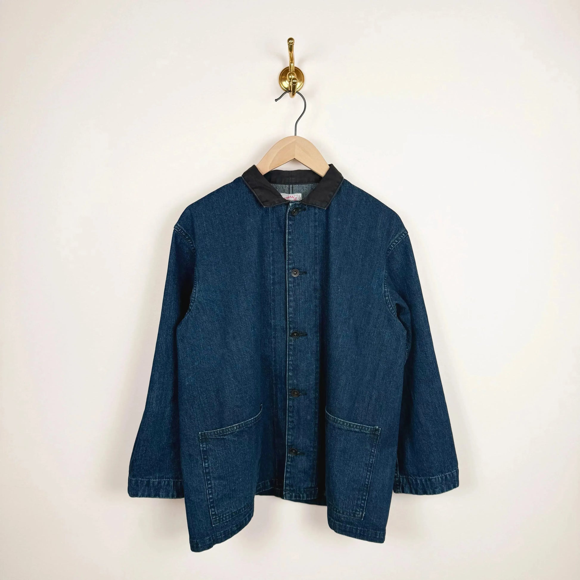 Unisex Amoskeag Selvedge Denim Chore Jacket-Jackets-Chimala-eugenienewport