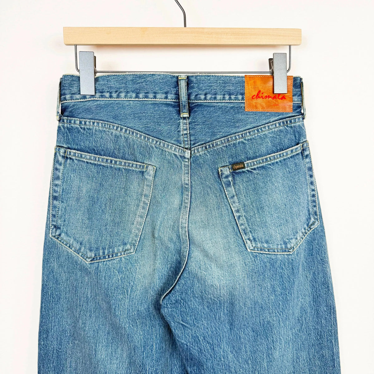 Unisex Denim Straight Cut in Smoky Medium-Denim-Chimala-eugenienewport