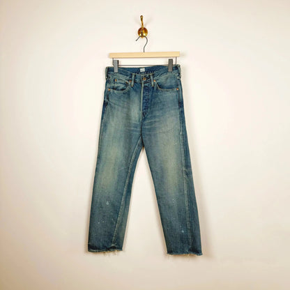 Used Ankle Cut in Medium Distress-Denim-Chimala-eugenienewport