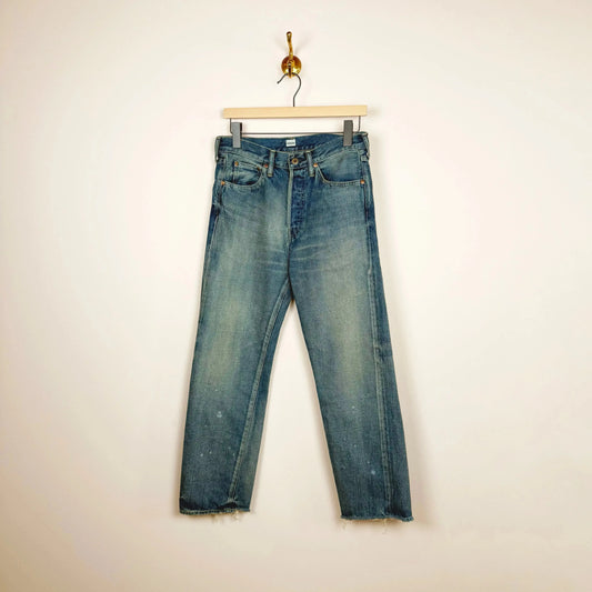 Used Ankle Cut in Medium Distress-Denim-Chimala-eugenienewport