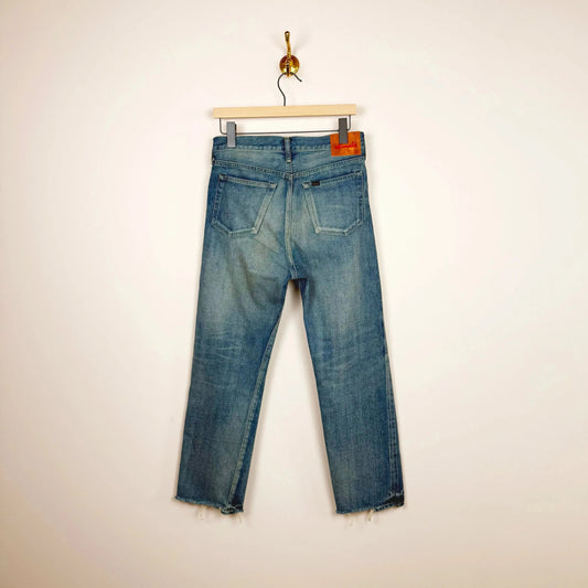 Used Ankle Cut in Medium Distress-Denim-Chimala-eugenienewport