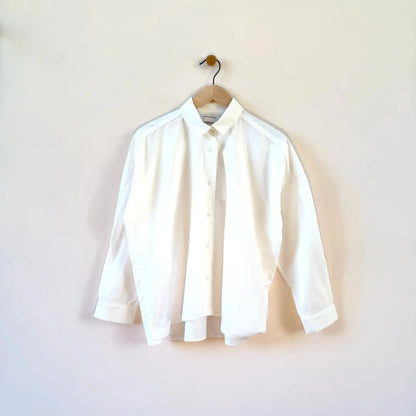 Vert Blouse in White-Tops-Fabiana Pigna-eugenienewport