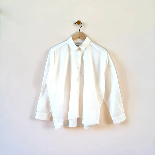 Vert Blouse in White-Tops-Fabiana Pigna-eugenienewport