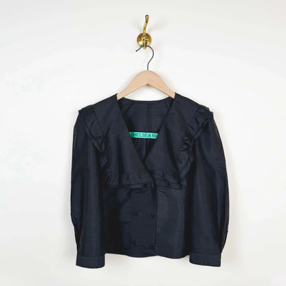 Vienna Blouse in Black-Tops-Chelsea Mak-eugenienewport