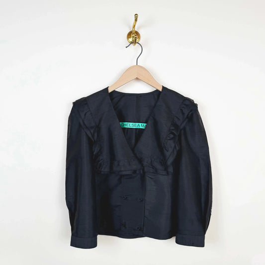 Vienna Blouse in Black-Tops-Chelsea Mak-eugenienewport