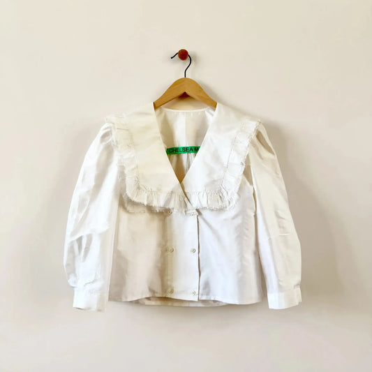 Vienna Top in White-Tops-Chelsea Mak-eugenienewport