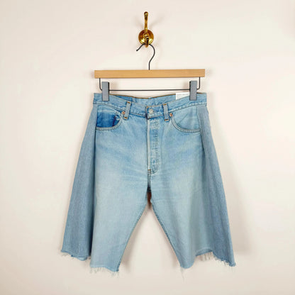 Vintage Lasso Shorts in Vintage Indigo-Denim-B Sides-eugenienewport