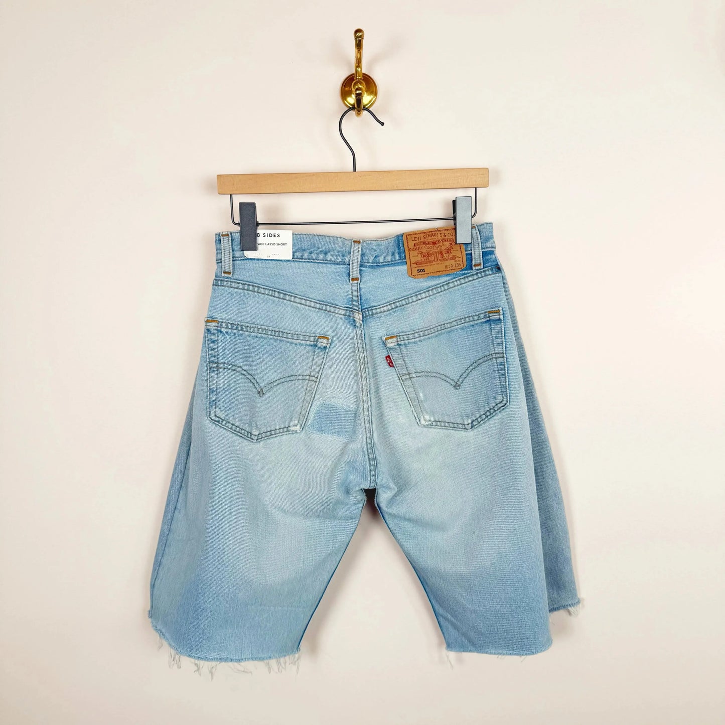 Vintage Lasso Shorts in Vintage Indigo-Denim-B Sides-eugenienewport