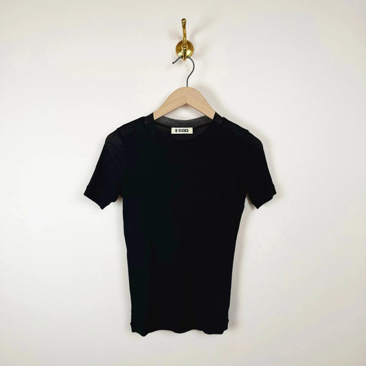 Vivien Tee in Black-T-Shirt-B Sides-eugenienewport