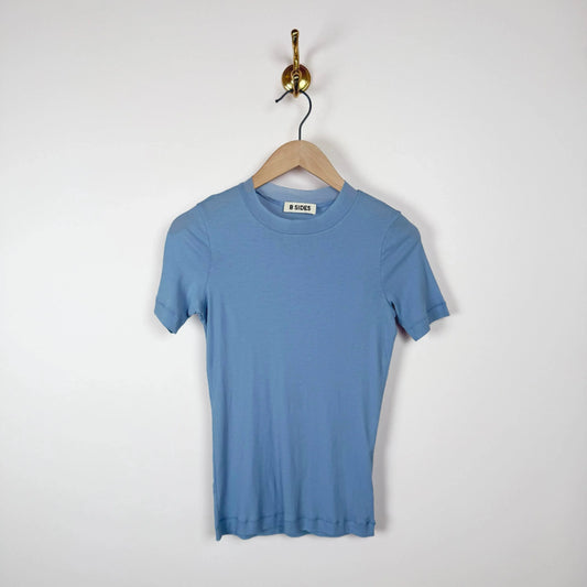 Vivien Tee in Steel Blue-T-Shirt-B Sides-eugenienewport